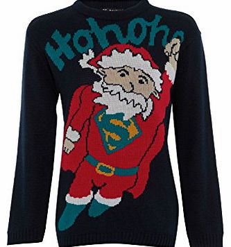 Be Jealous Unisex Boys Girls Novelty Christmas Xmas Batman Superman Santa Jumpers Sweaters