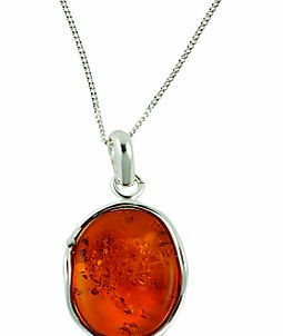Be-Jewelled Sterling Silver Amber Free Form