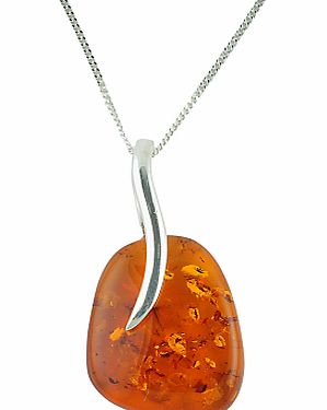 Be-Jewelled Sterling Silver Amber Pendant