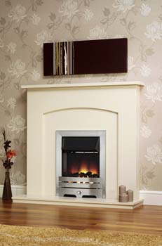 Blaze Electric Fireplace Suite in White -