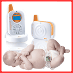 BabyCall HD Digital Audio Monitor - Orange + Respisense Buzz Breathing Effort Monitor