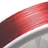 Bead Workshop Ruby Red - 100m Reel Tigertail Wire
