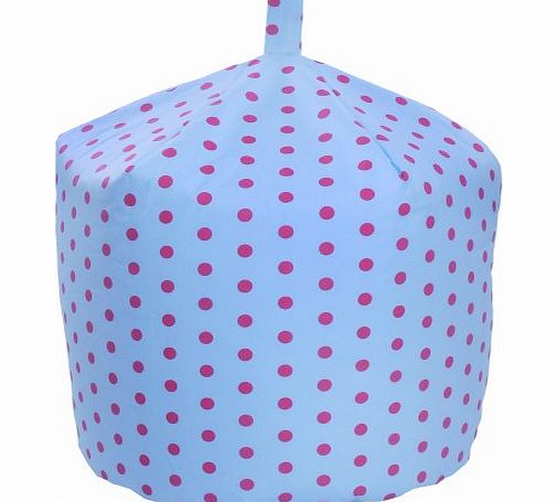 Bean Bag Warehouse Blue Pink Polka Dot Spot Girls Kids Childrens Cotton Beanbag Bean Bag COVER ONLY