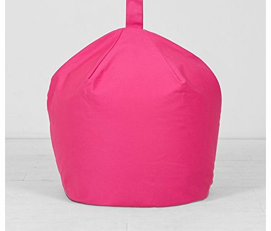 Large Childrens Kids Cotton Fuchsia Hot Pink Seat Bean Bag Beanbag With Filling