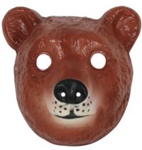Bear Plastic Face Mask