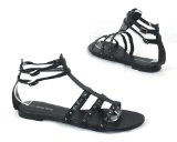Garage Shoes - Fuji - Womens Flat Sandal - Black Size 8 UK