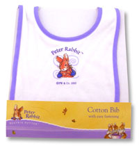 Beatrix Potter Peter Rabbit Cotton Bib (Lilac)