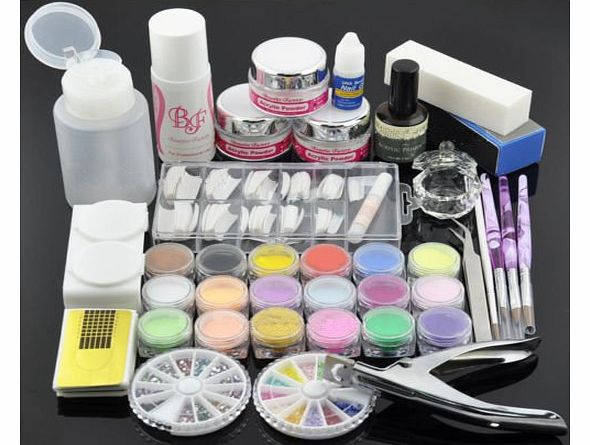 Beauties Factory BF New Professional Nail Art Primer Acrylic Powder Liquid Pens Brush Nail Decoration Kit #777