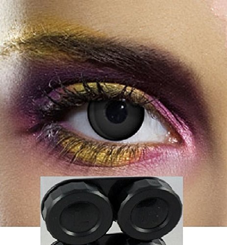 Beautifeye UK BeautifeyeTM Black Soaking Case Recommended For Use With BeautifeyeTM Crazy Coloured Contact lenses