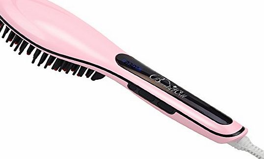 BeautyWill Hair Straightener Brush Instant Straight Hair Styling,Hair Care / Ceramic Iron Anti Scald / Anti static / Hair Massager