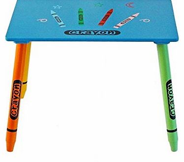 Children Crayon Wooden Table
