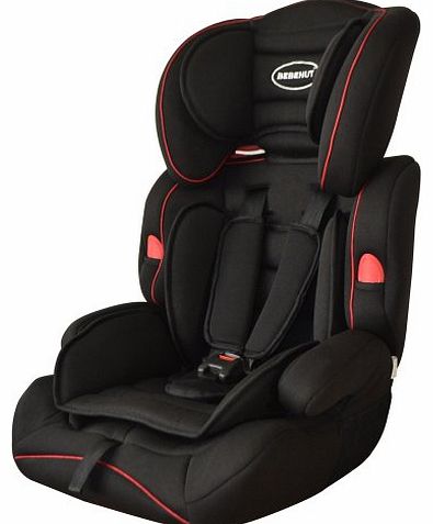 Bebehut Convertible Baby Car Seat & Child Booster Seats 9-36 kg Group 1-2-3 (Black)