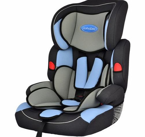 Bebehut Convertible Baby Car Seat amp; Child Booster Seats 9-36 kg Group 1-2-3 (Blue)