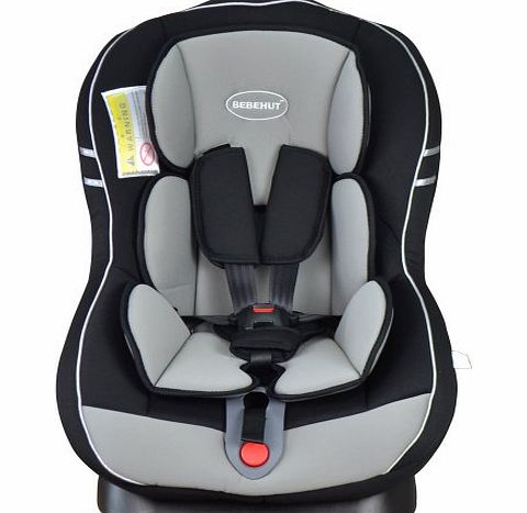 Bebehut Deluxe Recliner Car Seat For Child Group 0 /1, 0-4 Years 003M (BAB003-M01 Grey)