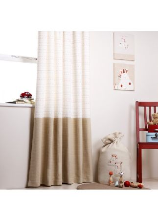 Bed-e-Byes Bed e Byes Zippy Zebra Tape Top Long Curtains