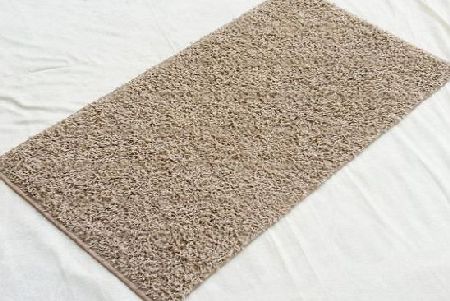 Bedding Online Shaggy Rug Modern Design Bravo Runner Printed 51000 Carpet Beige, 80cm x 150cm (2ft7`` x 4ft11``) Approx