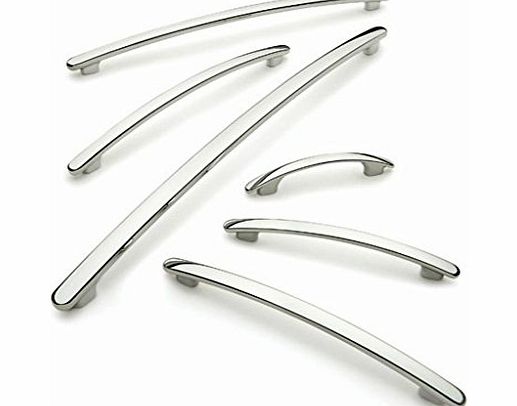 Bedrooms Plus Chrome Bow Kitchen Furniture Handles 64mm hole centres, Bedroom,cupboard door, Drawer pull handle