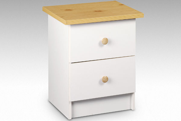 Bedworld Discount Baltimore - Two Drawer Bedside Table