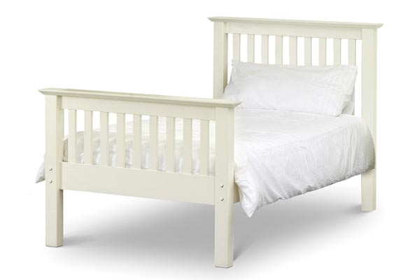 Bedworld Discount Barcelona White Bed Frame (High Foot End) Double