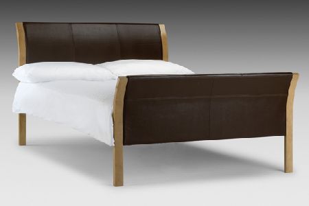 Bedworld Discount Berlin Faux Leather Bed Frame Double 135cm