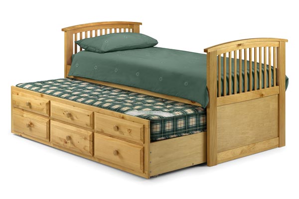 Bedworld Discount Hornblower Antique Pine Guest Beds Single 90cm