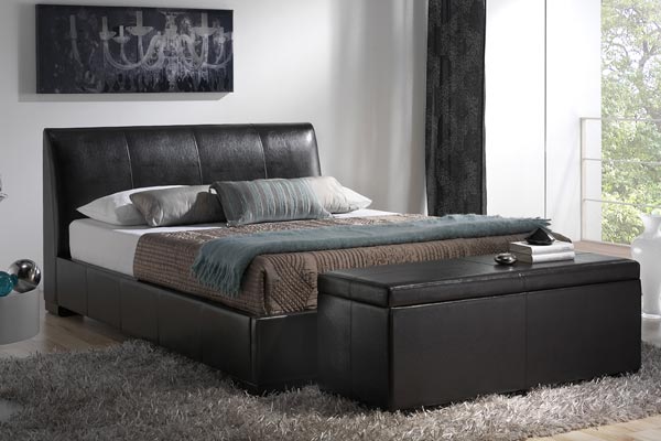 Bedworld Discount Kenton Brown Bed Frame Kingsize 150cm