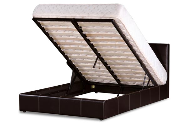 Bedworld Discount Lyon Faux Leather Ottoman Bed Double 135cm