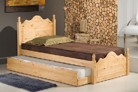 Oxford Pine Guest Bed Frame Single 90cm