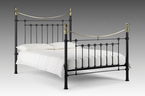 Victoria Black Bed Frame Kingsize 150cm