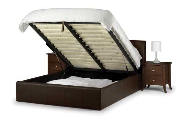 Bedworld Discount Vienna Ottoman Faux Leather Beds Double 135cm