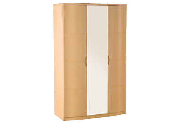 Bedworld Furniture Synergy Range - Wardrobe - 3 Door (1 Mirror Doors)