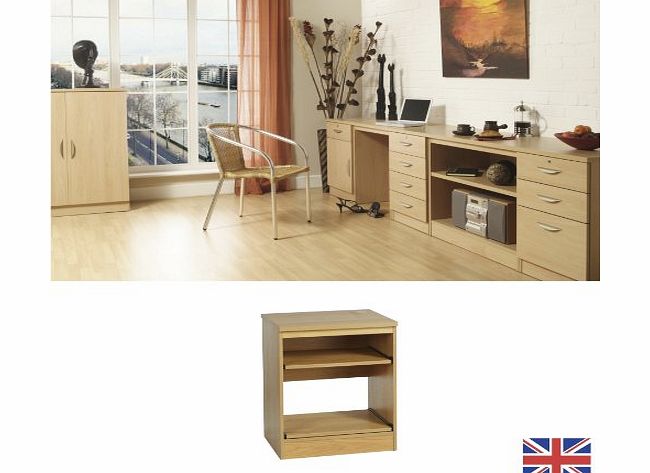 Home Office Furniture - Fully Assembled - Printer / Scanner Housing - Beech - Two Slide-out Adjustable Shelves - Wood Effect... WE ALSO MAKE STORAGE FOR: accessories CD DVD cartridge lamp phone chair 