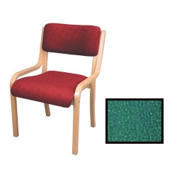 beech Stacking Side Chair-Green