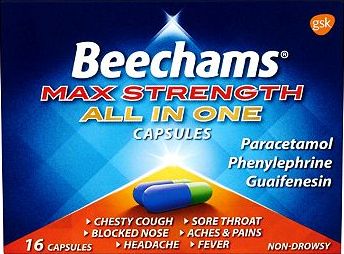 Beechams, 2041[^]10080062 Max Strength All in One Capsules - 16