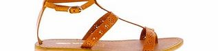 Beefly Ocre leather sandals