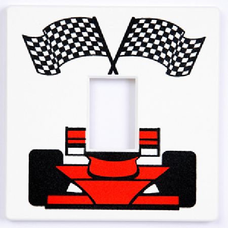 Racing Car Light Switch Cover