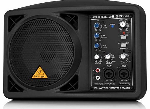 Behringer B205D Eurolive 150W PA/Monitor Speaker System