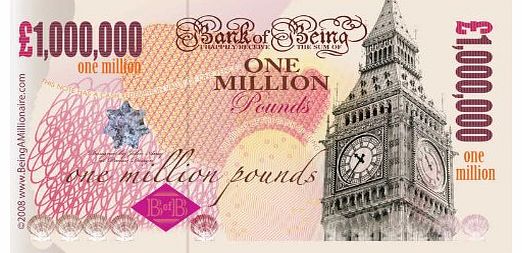 BeingAMillionaire.com One Million Pound Note