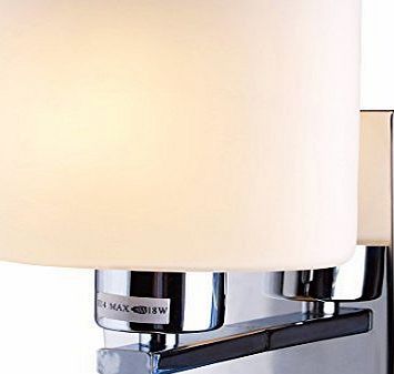 BEIYI 11.11.01 Kolonn White Glass Shade Column Wall Light Lamp Max 40w E14 (Oval Column)