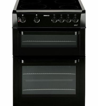 BDC643K Double Cavity 60cm Electric Cooker in Black
