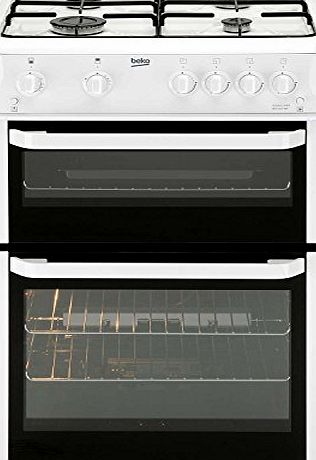 Beko BDG682WP Double Cavity 60cm Gas Cooker - White