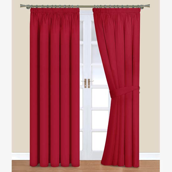 Padstow Curtains Red