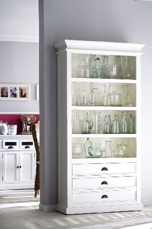 Belgravia Painted Bookcase with 3 Drawers