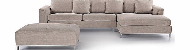 Beliani Corner - Sectional Sofa - Couch - 4 Seater - Upholstered - Beige - OSLO