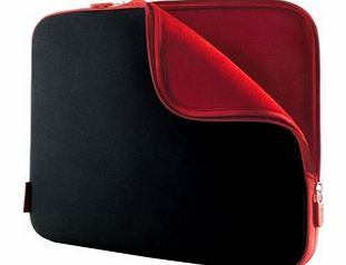 15.6 Laptop Slip Case - Black/Red