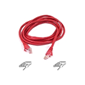 Belkin Assembled RJ45 CAT5 network cable 10Mtr RED