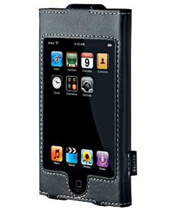 Black Leather Sleeve for iPod Touch