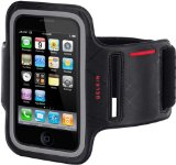 Belkin Components Belkin iPhone 3GS Neoprene Sports Armband in Black, with reflective silver race track for street saf