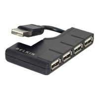 belkin Hi-Speed USB 2.0 4-Port Mini-Hub - Hub -