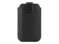 iPhone 3G Leather Holster/Pull Tab/Black